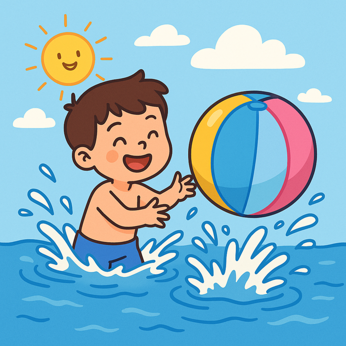 Colorful Inflatable Beach Ball – Summer Pool & Party Toy
