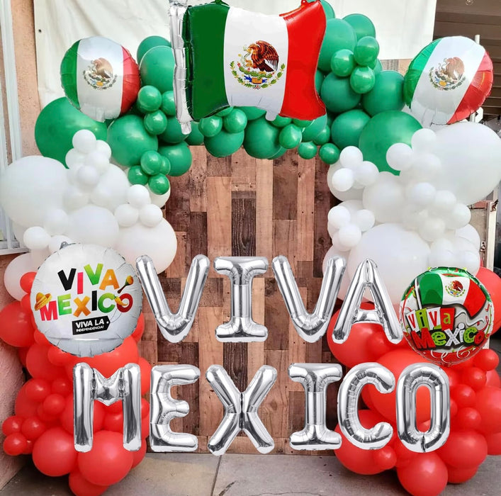 Viva Mexico Balloon Decoration Set – Mexican Independence Day Party Supplies