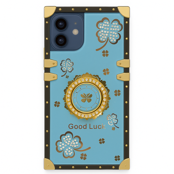 Luxury Clover Armor Case with Ring Kickstand – For iPhone 16