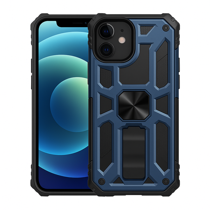 Rugged Armor Case with Stand & Magnetic Mount – iPhone 12 Mini
