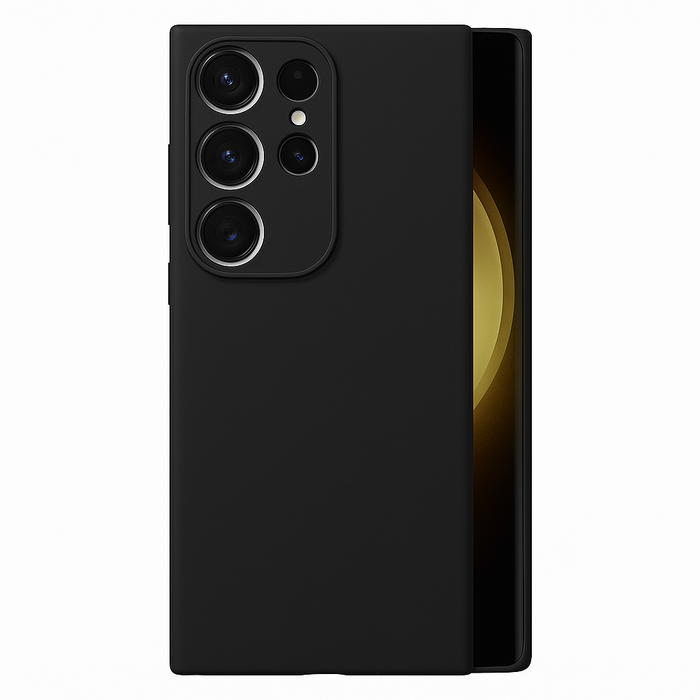 Silky Soft Silicone Case for Galaxy S22 Ultra – Red / Black / Coral