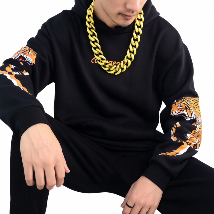 Gold Cuban Link Chain Necklace – Hip Hop Punk Style Jewelry