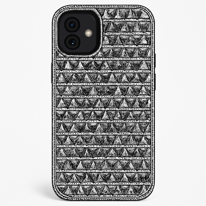 Rhinestone iPhone 12 Mini Case – Geometric Design