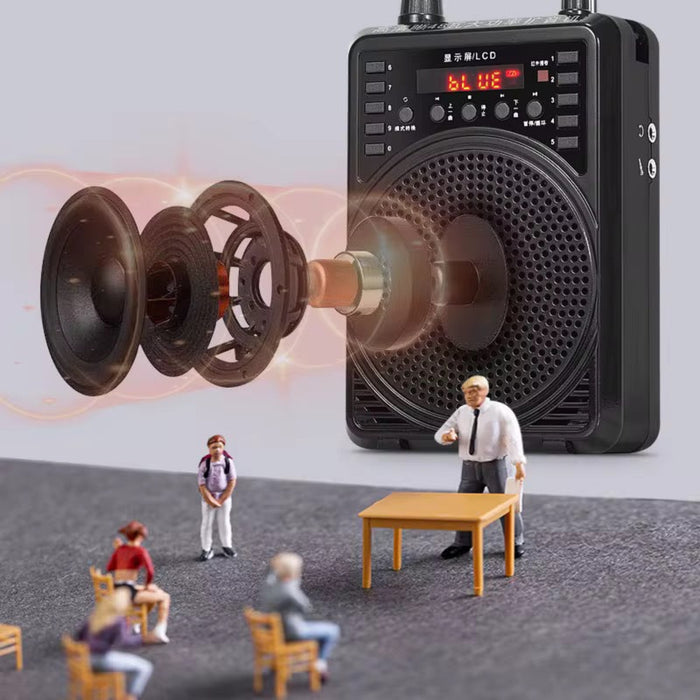 Sunflash Portable PA Speaker with Wireless Compatibility & Rechargeable Batteries