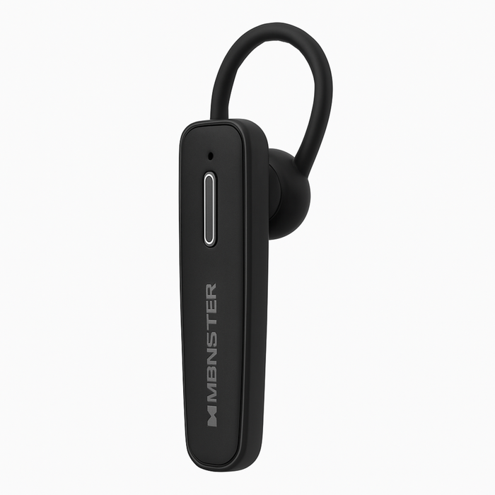 Monster Bluetooth Headset with Over-Ear Hook – 25 Hour Playtime