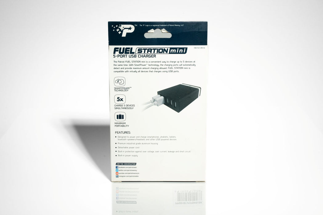 Fuel Station Mini Power Adapter – Dual USB Wall Charger 3.4A