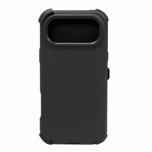 Black phone case on a white background
