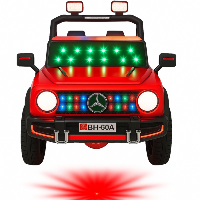 Kids Ride-On Car with LED Lights & Remote Control – Model BH-60A