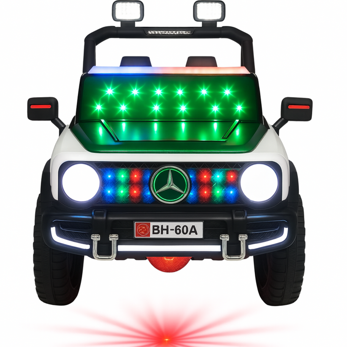 Kids Ride-On Car with LED Lights & Remote Control – Model BH-60A