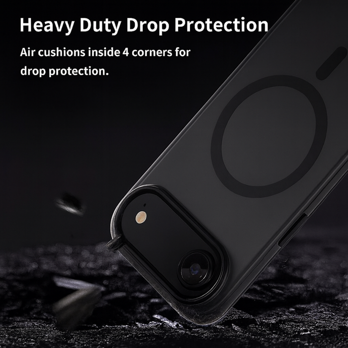 Heavy Duty Transparent Silicone Case with Electroplated Frame – Compatible with iPhone 17,17air,17pro,17pm Smartphones