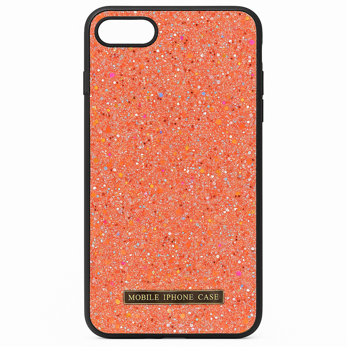 Glitter iPhone 7+/8+ Case - Pink Green & Orange Mix