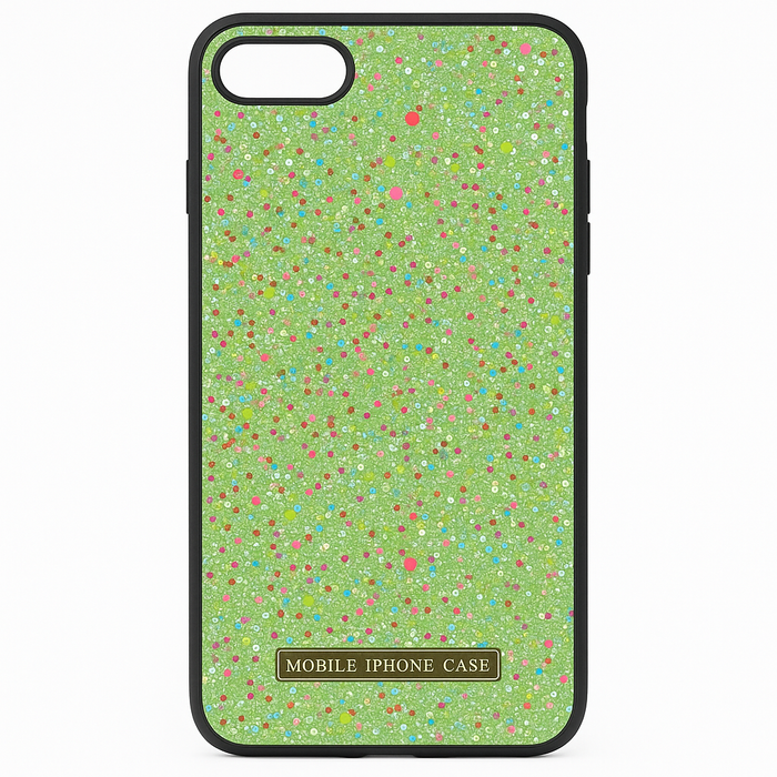 Glitter iPhone 7+/8+ Case - Pink Green & Orange Mix