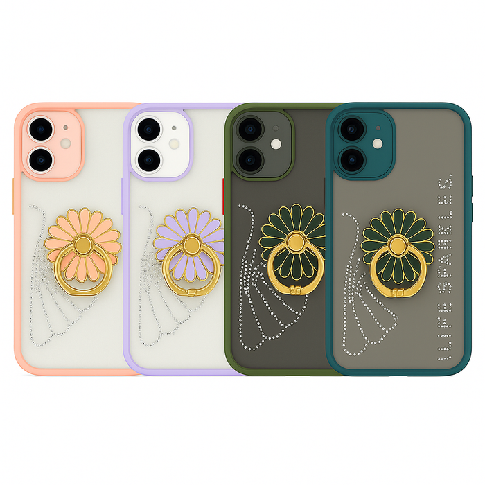 Lavender Daisy Ring Case – iPhone 12 Mini