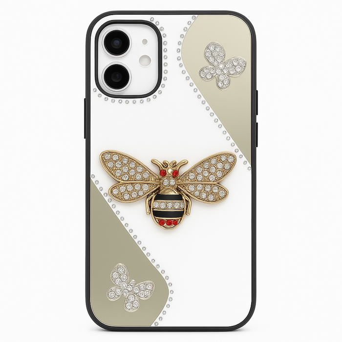 Luxury Bee & Flower Design iPhone Case for iPhone 12 Mini