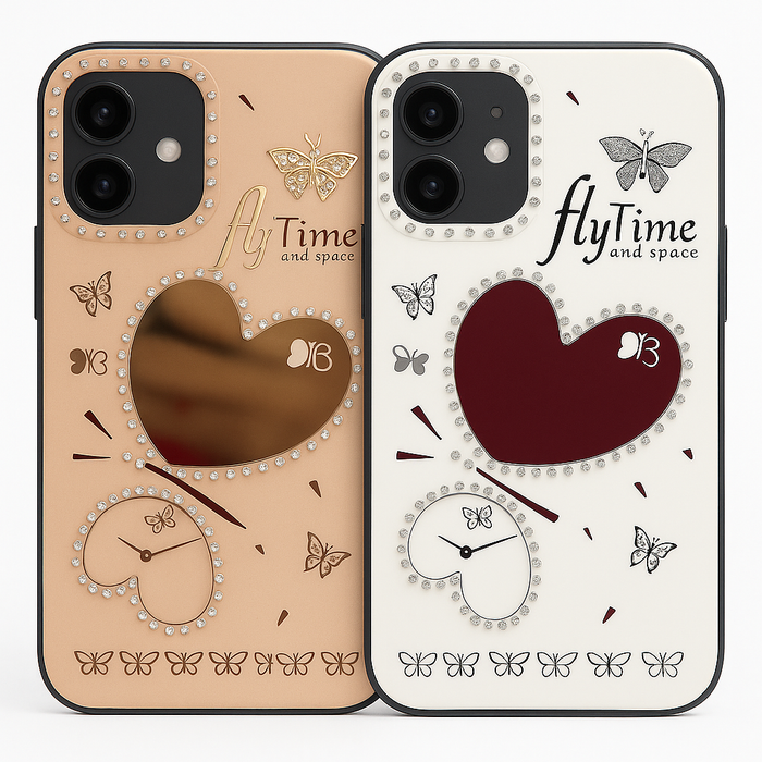 Heart-Shaped Butterfly Case for iPhone