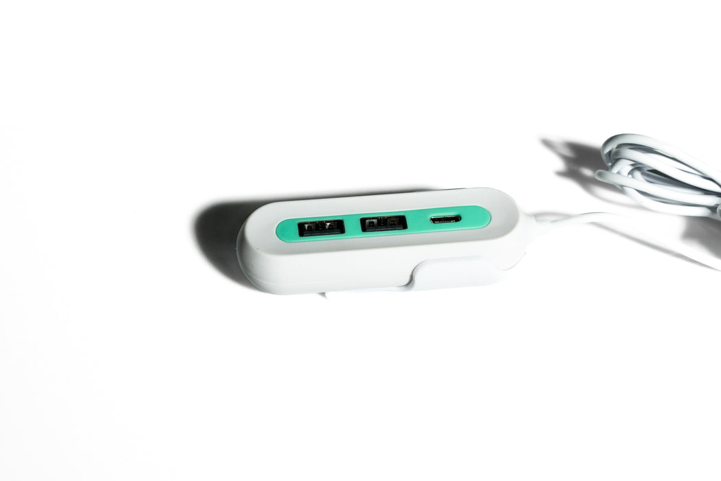 RapidX X5+ 5-Port USB Car Charger with Detachable Hub – QC 3.0, USB-C & USB-A