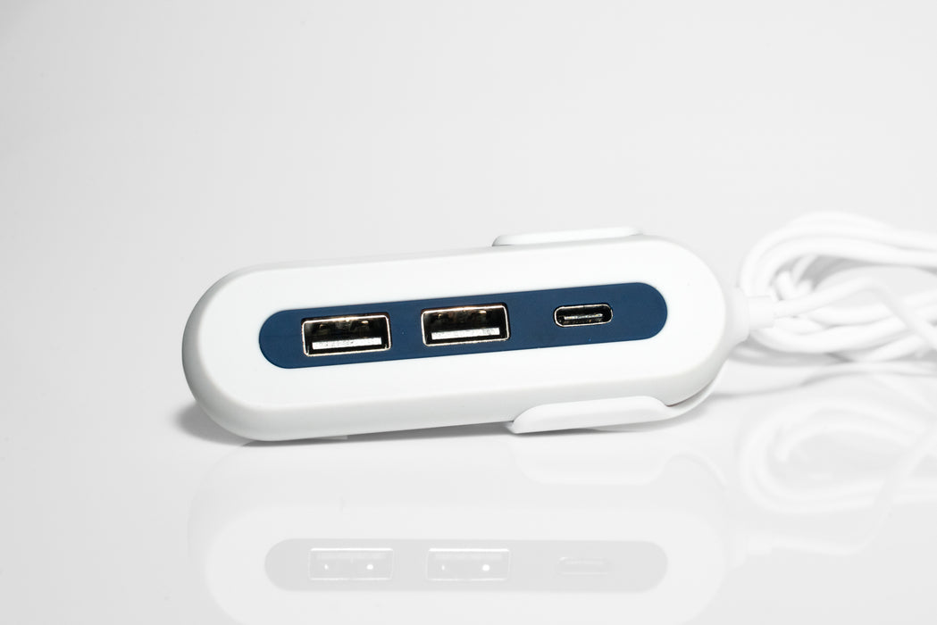 RapidX X5+ 5-Port USB Car Charger with Detachable Hub – QC 3.0, USB-C & USB-A