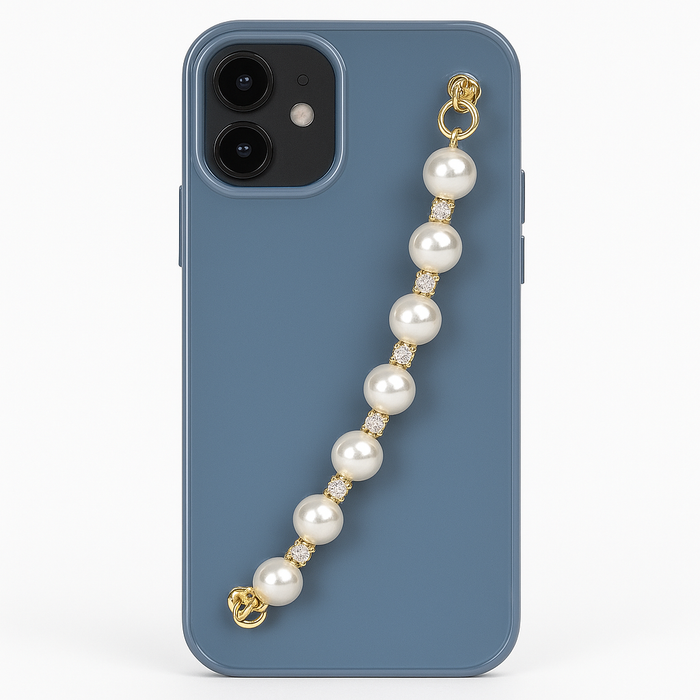 iPhone 12 / 12 Pro Case – Pearl Chain Strap