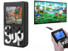 Handheld gaming console with 'Sup' branding displaying various games on a screen.