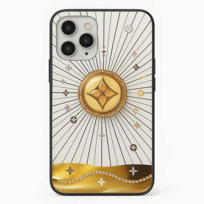 Luxury Gold Starburst Case – iPhone 12 / 12 Pro