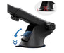 Car mount with a close-up inset showing a correct and incorrect suction cup alignment on a white background.