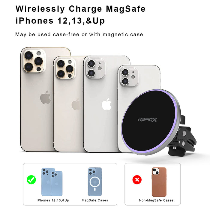 Dashio MW2 Magnetic Car Mount & Wireless Phone Charger – RapidX