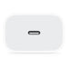 White rectangular device with a black button on a white background