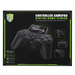 Boxed digital game player with controller on a black background