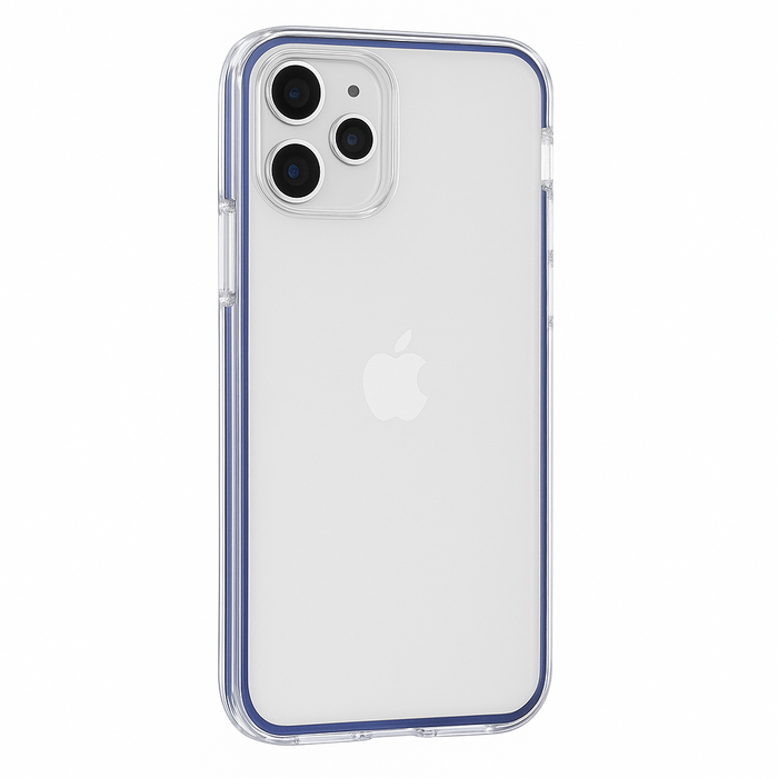 Clear Protective Case for iPhone 11 Pro -clear with colourful Edge