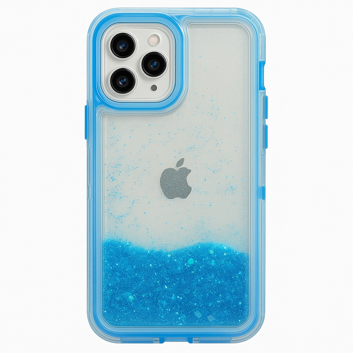 iPhone 12 Pro Max Thick Liquid Glitter Case