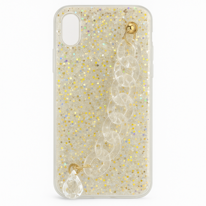 Crystal Glitter Chain Case – iPhone XR