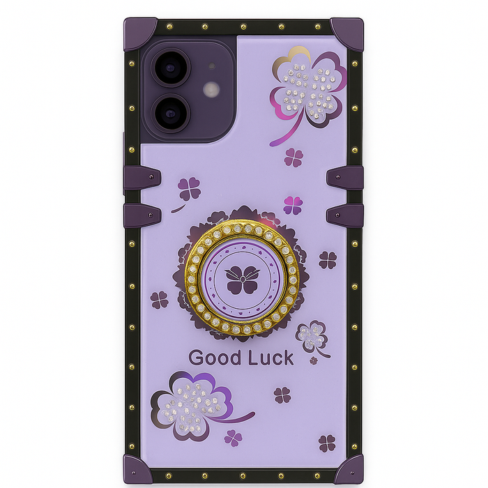 Luxury Clover Armor Case with Ring Kickstand – For iPhone 16