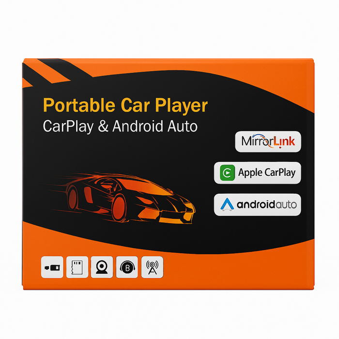 Portable Car Display – CarPlay & Android Auto | MirrorLink | Bluetooth | Backup Camera Support