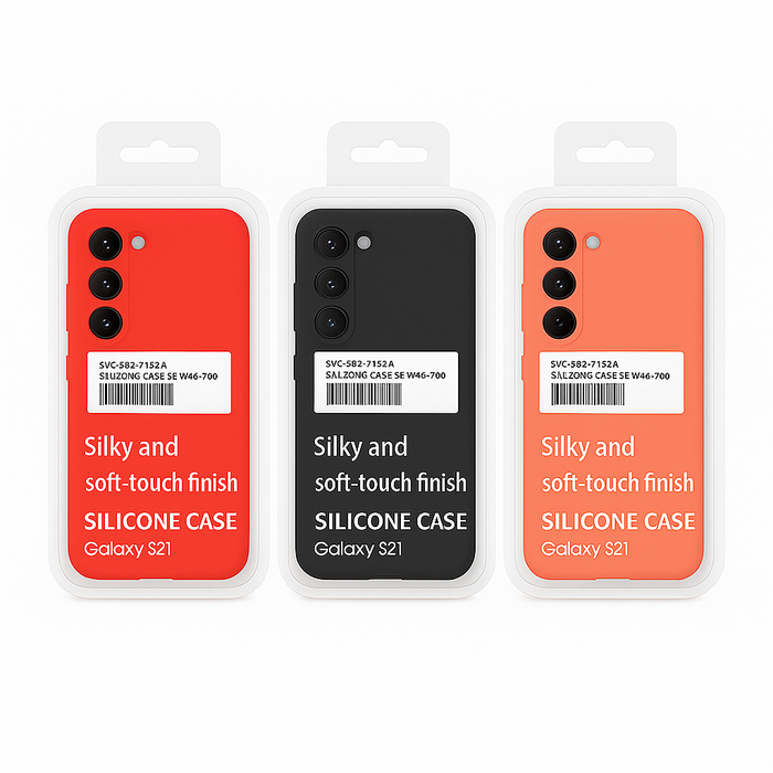 Galaxy S21 Silicone Case – Soft Touch Finish (3 Colors)