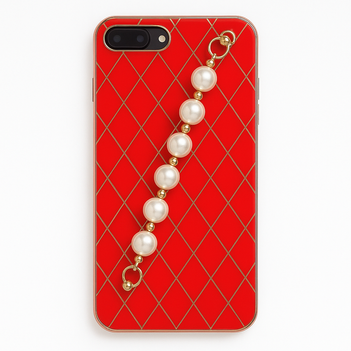 Luxury Pearl Chain Phone Case – iPhone 7 Plus/8 Plus