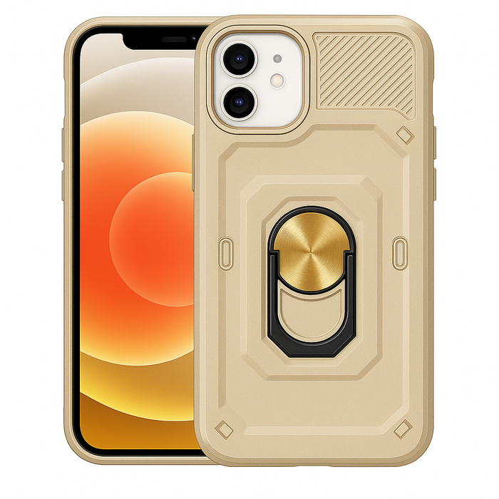 Magnetic Armor Case with Stand for iPhone 12 Mini