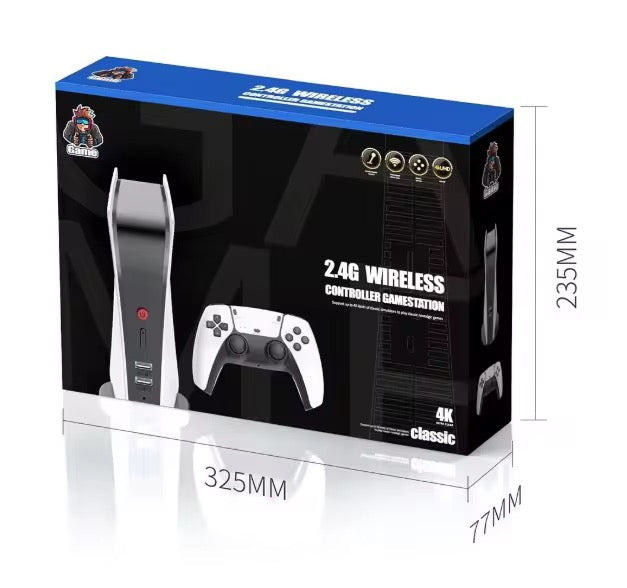 4K Classic Wireless Gaming Console with Dual Controllers – Retro Game Station