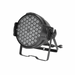 Black LED light fixture on a white background