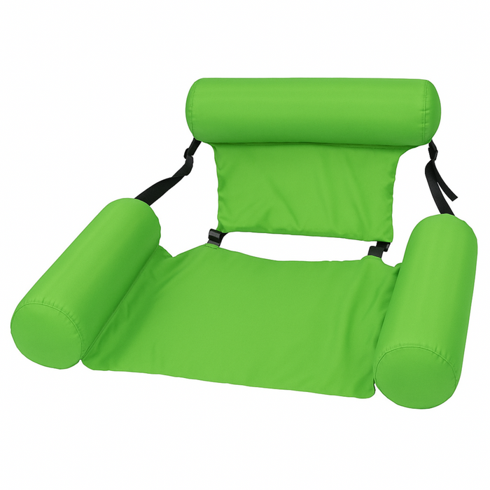 Swimming Pool Float Chair – Inflatable Water Hammock Seat with Backrest & Armrests (4 Colors)