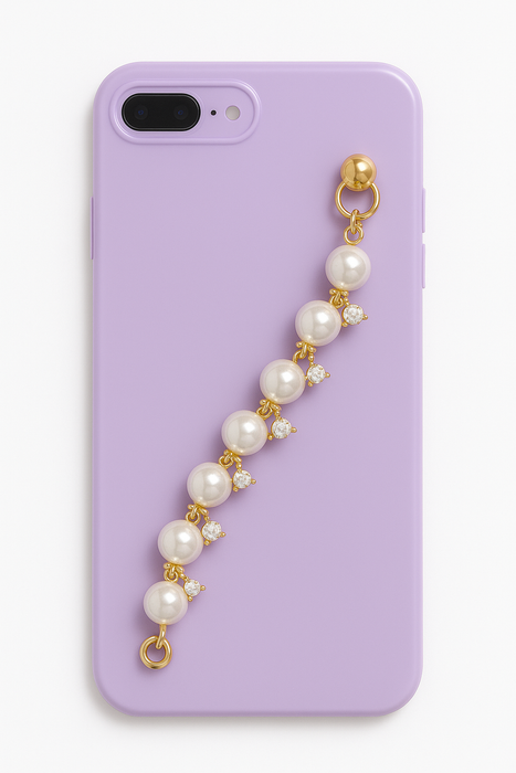 Elegant Pearl Strap Silicone Case – iPhone 7 Plus / 8 Plus