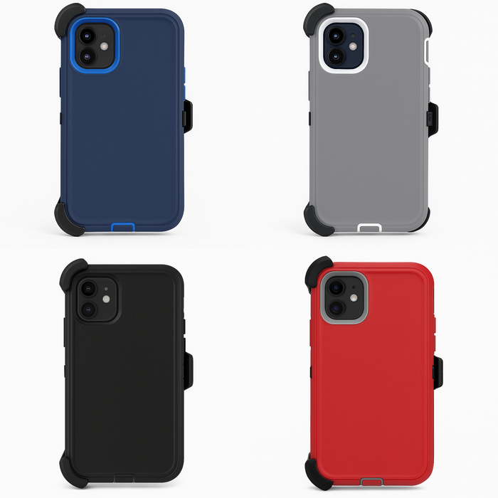 iPhone 12 Mini Rugged Case with Clip – Heavy Duty Shockproof Protection