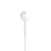 White earphones on a white background