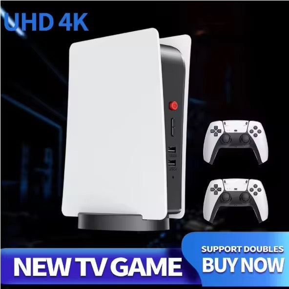 4K Classic Wireless Gaming Console with Dual Controllers – Retro Game Station