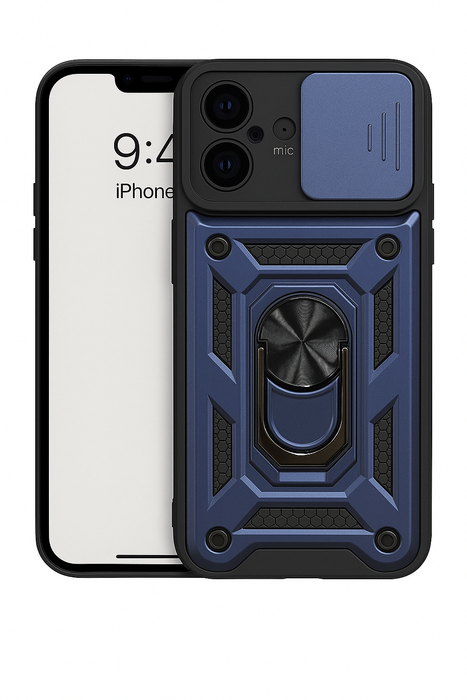 Heavy Duty Armor Case with Ring Kickstand – iPhone 16
