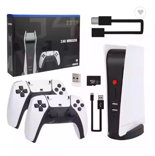 4K Classic Wireless Gaming Console with Dual Controllers – Retro Game Station