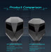 Two backpacks labeled 'LOY KNIGHT BACKPACK' and 'LOY KNIGHT BACKPACK SE' on a dark background with product comparison text.