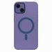 Purple phone case with a circular design on a white background