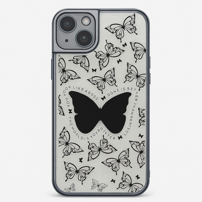 Butterfly Glitter Case for iPhone 14 Plus – 5 Colors