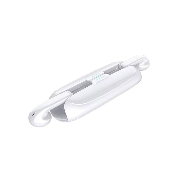 White hair clip on a white background