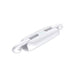 White hair clip on a white background